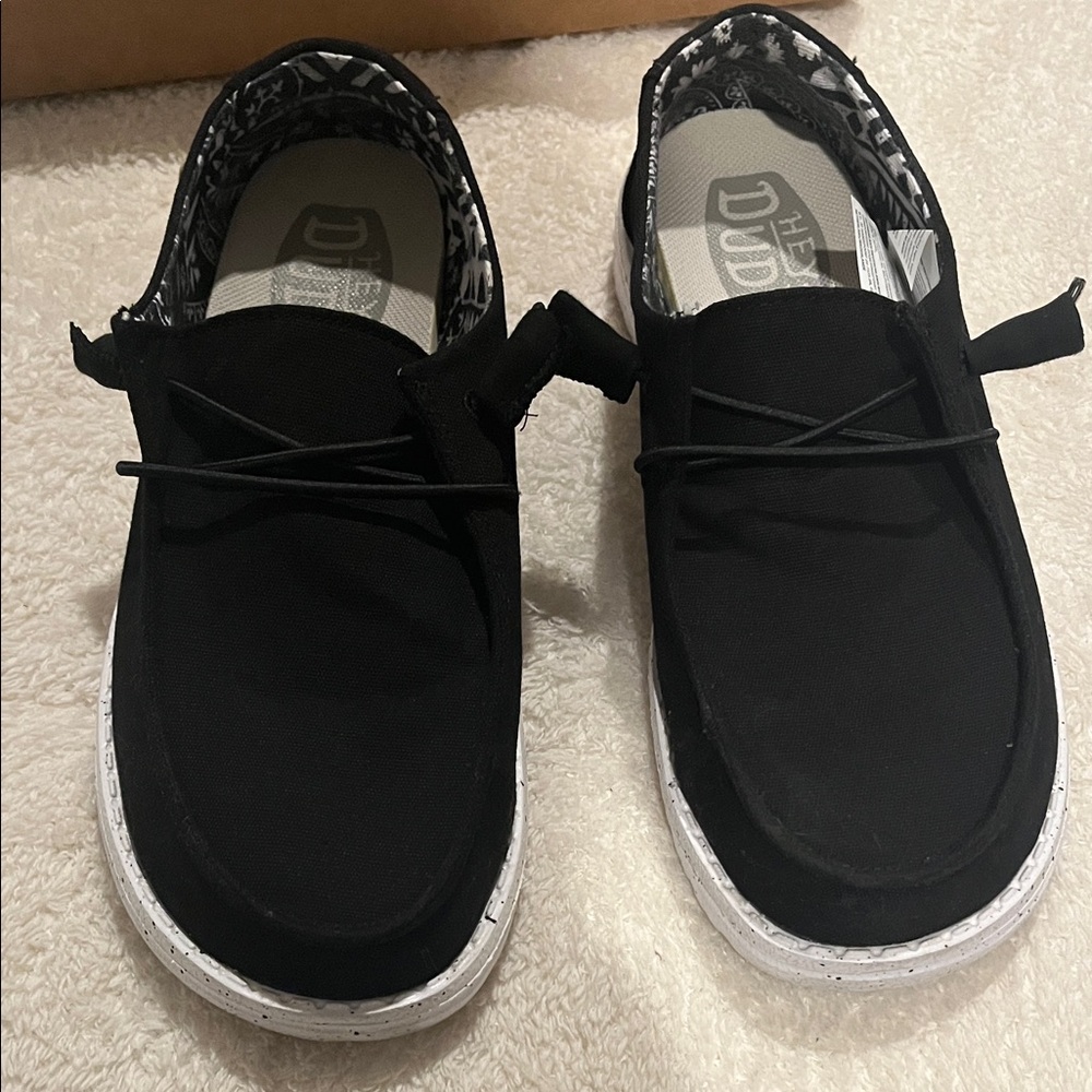 Hey Dude Black Slip-On Loafers